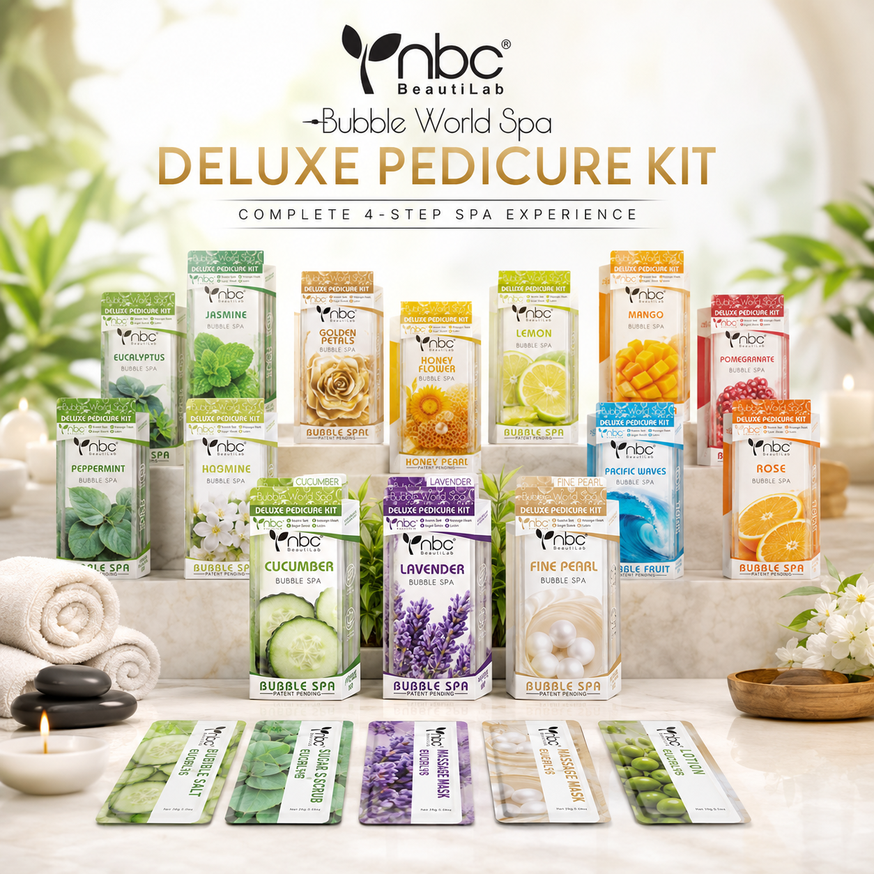 NBC 4in1 Deluxe Pedicure kit - 1 case (50pc) NBC 4in1 Deluxe Pedicure kit - 1 case (50pc)