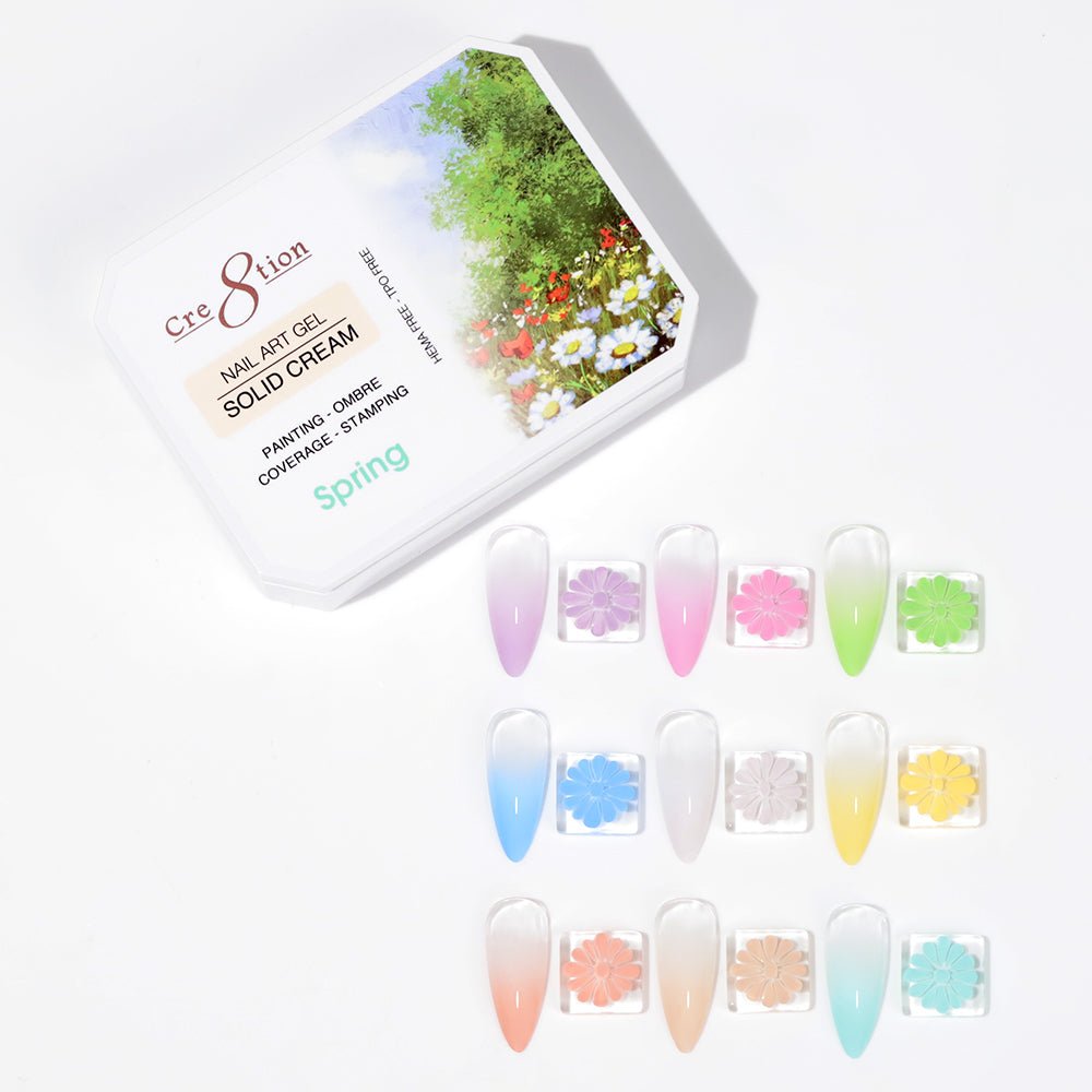 Cre8tion Solid Cream Spring gel palette