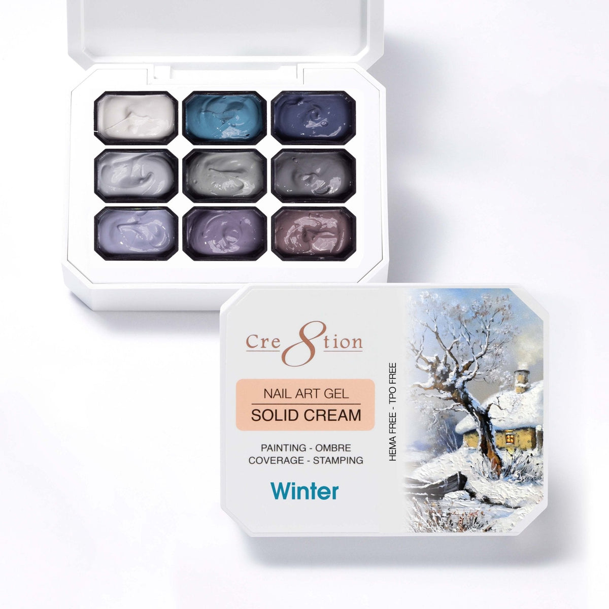 Cre8tion Solid Cream Winter gel palette