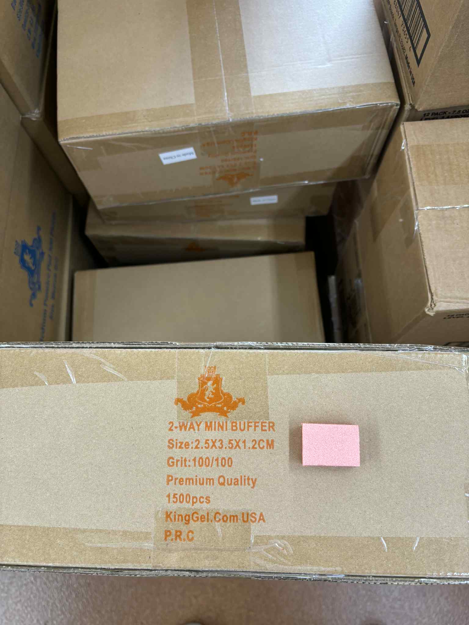 Disposable Mini Buffer (Orange White) 1500pc / case