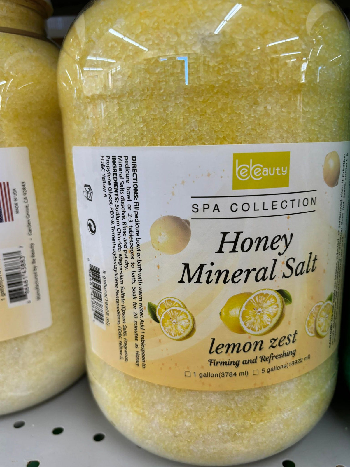 BeBeauty Honey Sugar Scrub, Marine Mask or Mineral Salt – 1 Gallon