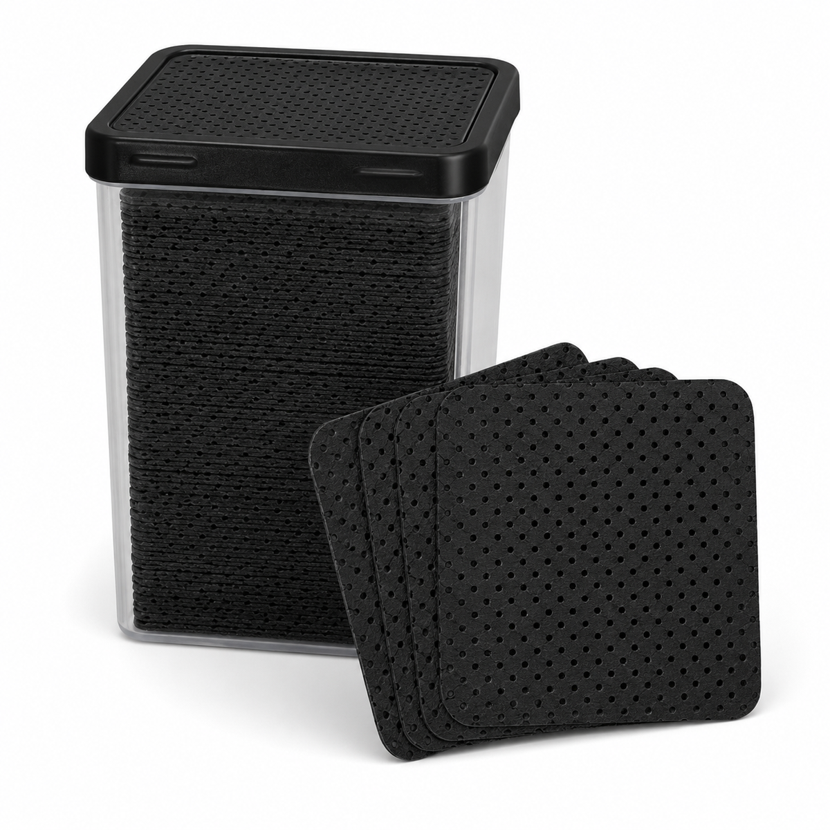 Lint Free Nail Wipes - Black