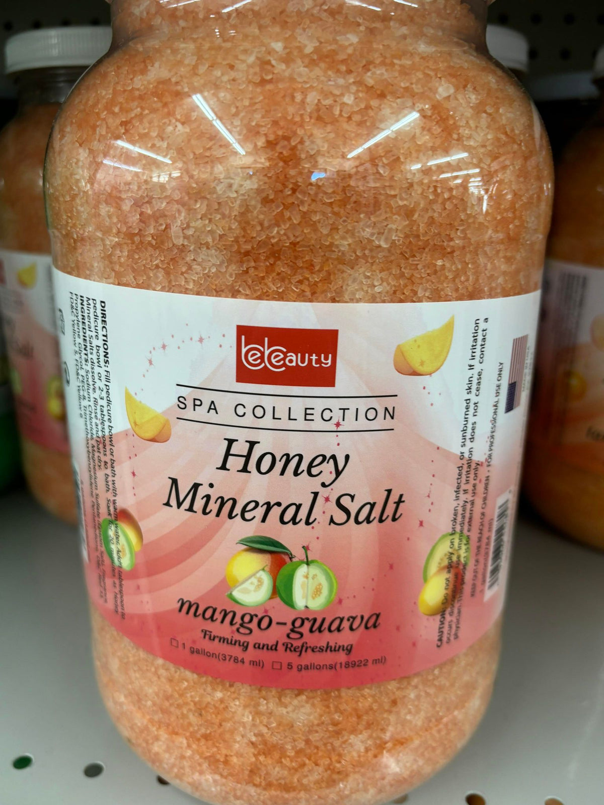 BeBeauty Honey Sugar Scrub, Marine Mask or Mineral Salt – 1 Gallon