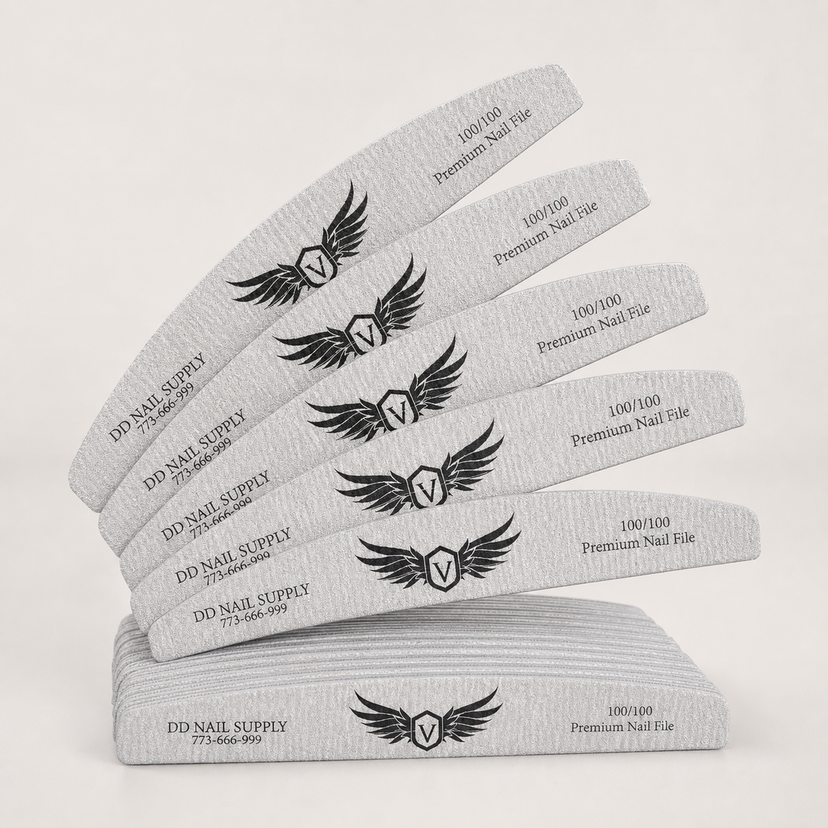 Moon Nail Files 100/100 - Pack of 50 professional studio image