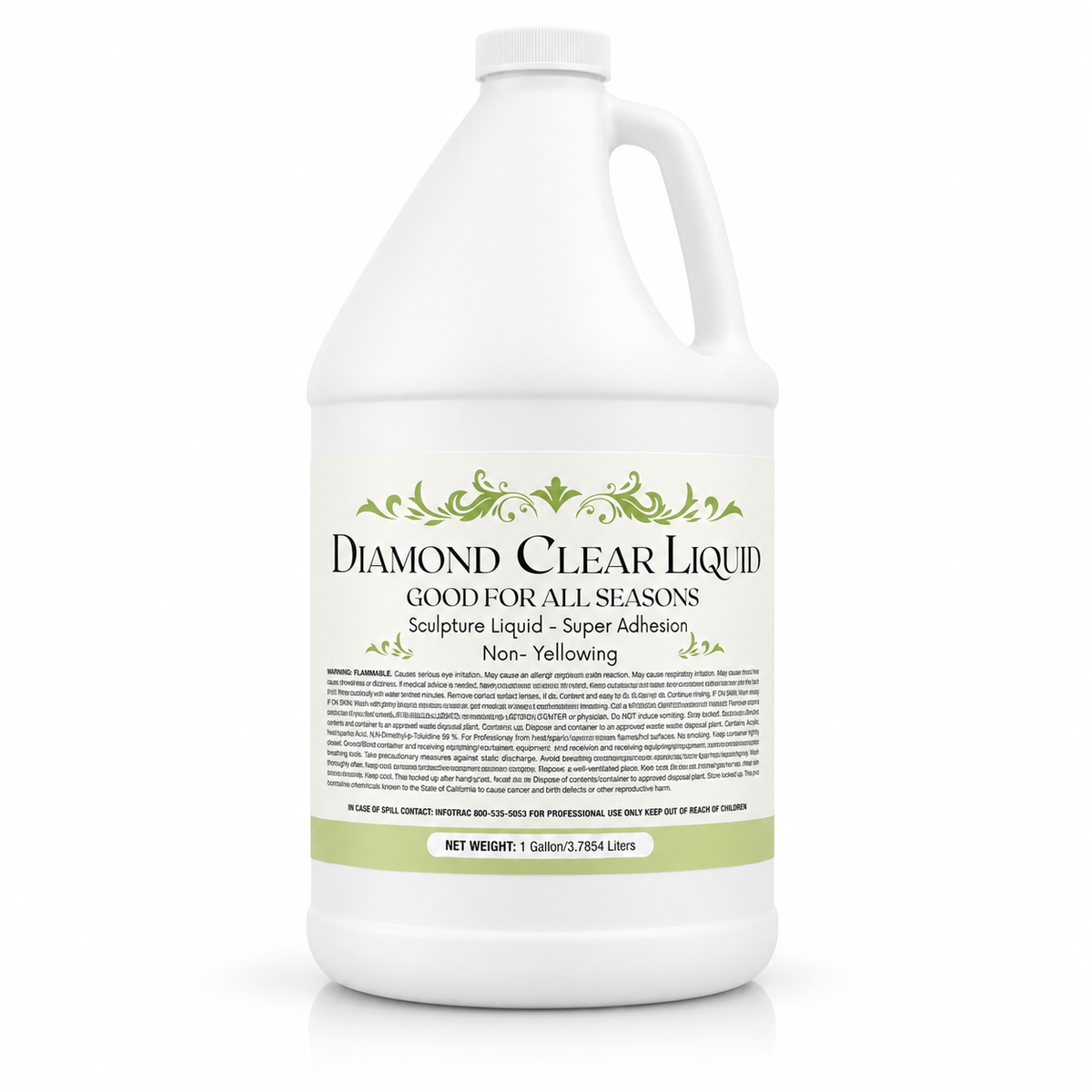 Nail Liquid / Acrylic Monomer - Gallon & Case - Diamond Clear Liquid - Good for All Seasons