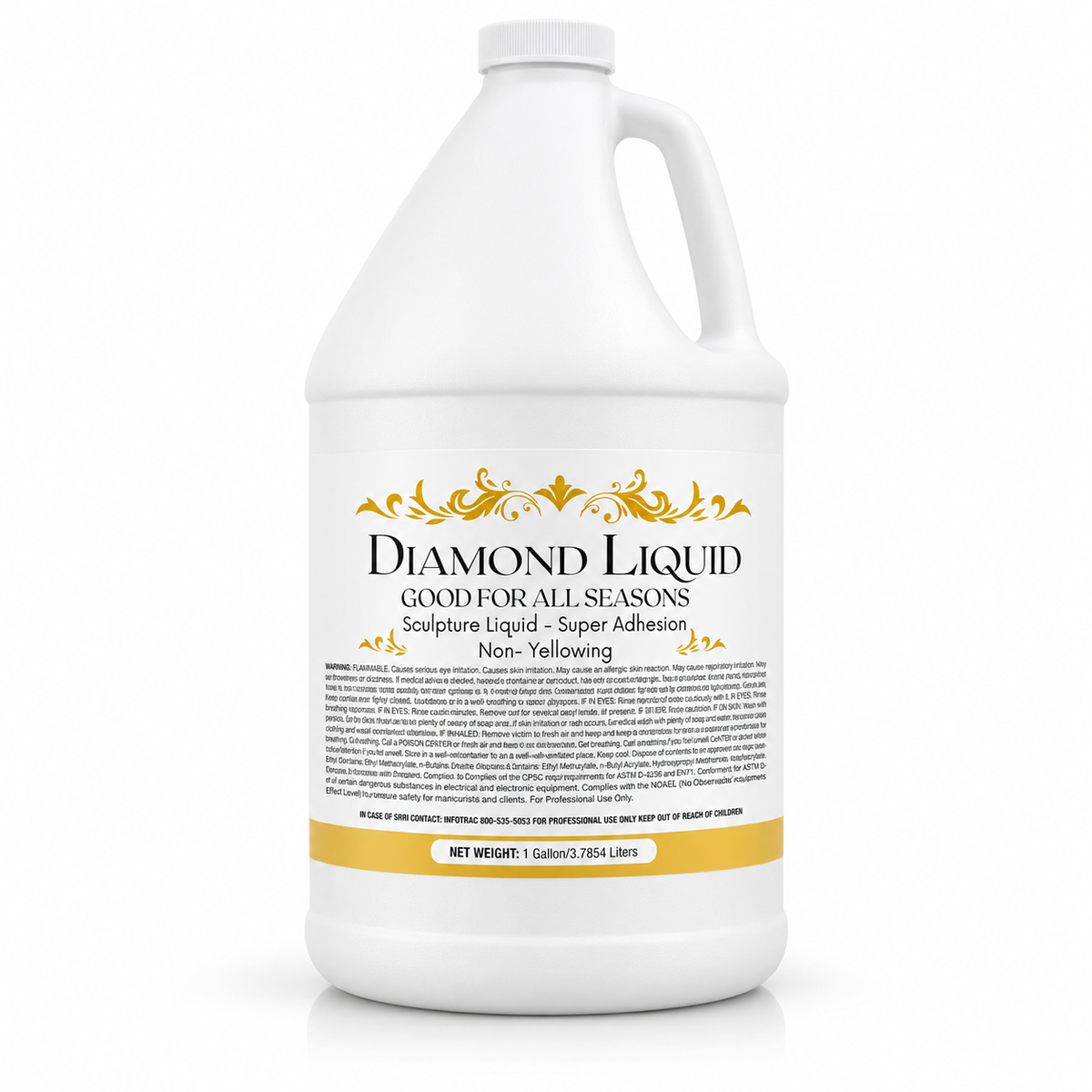 Nail Liquid / Acrylic Monomer - Gallon & Case - Diamond Liquid - Good for All Seasons