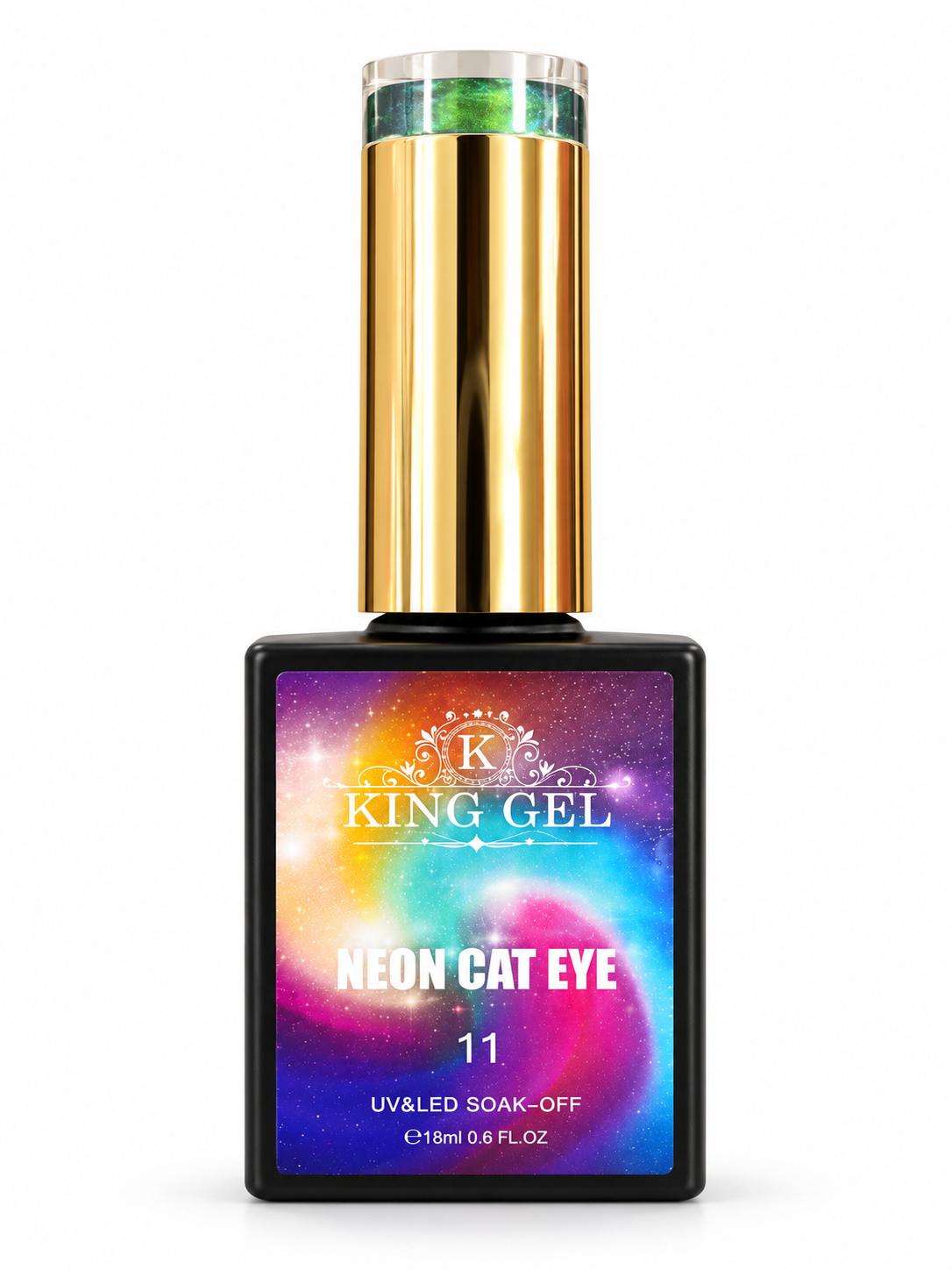 KingGel Neon Mirror Cat Eye Gel 18 mL bottle
