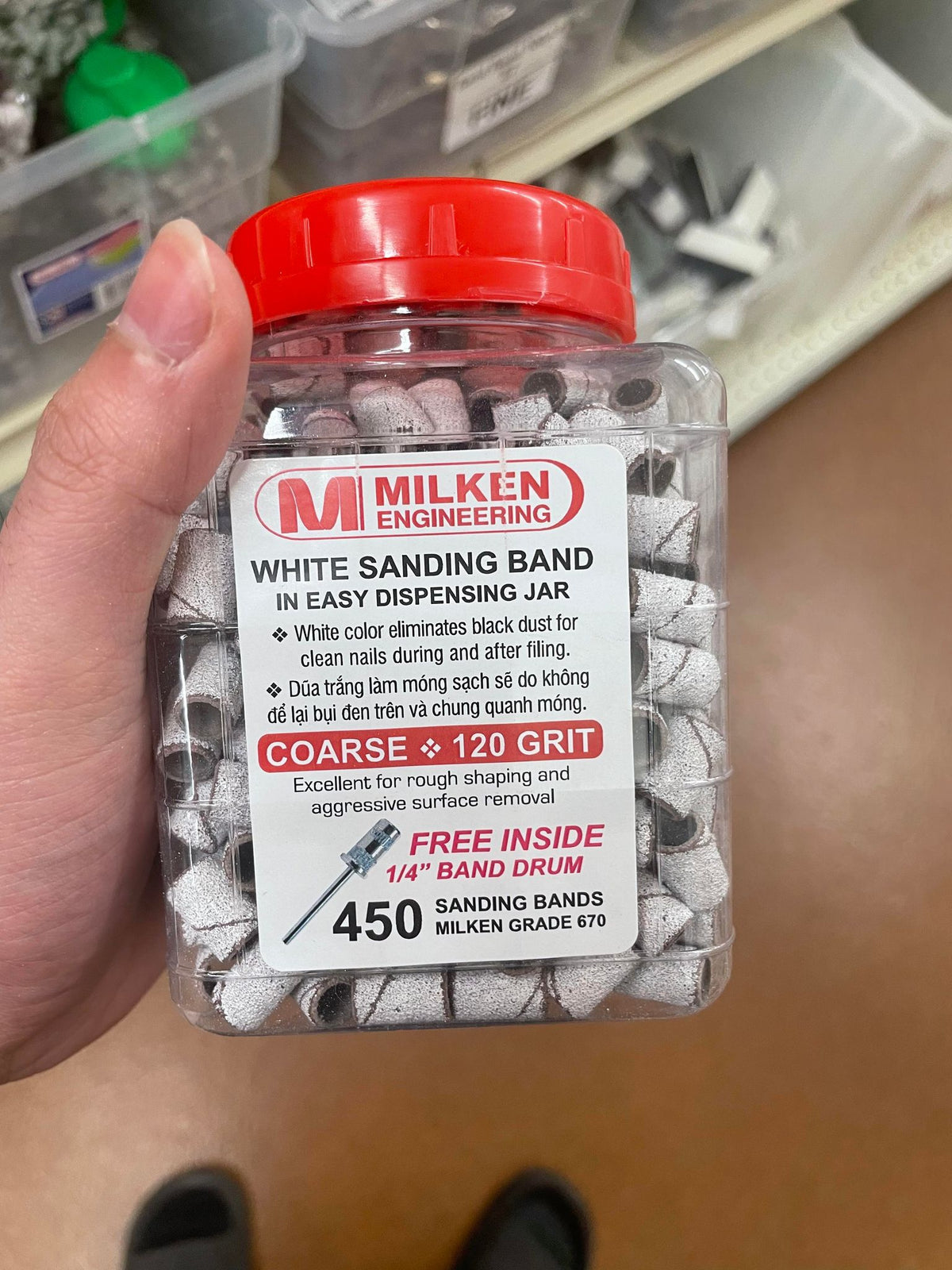 Nail Drill Sanding Bands - Grit & Pack Options