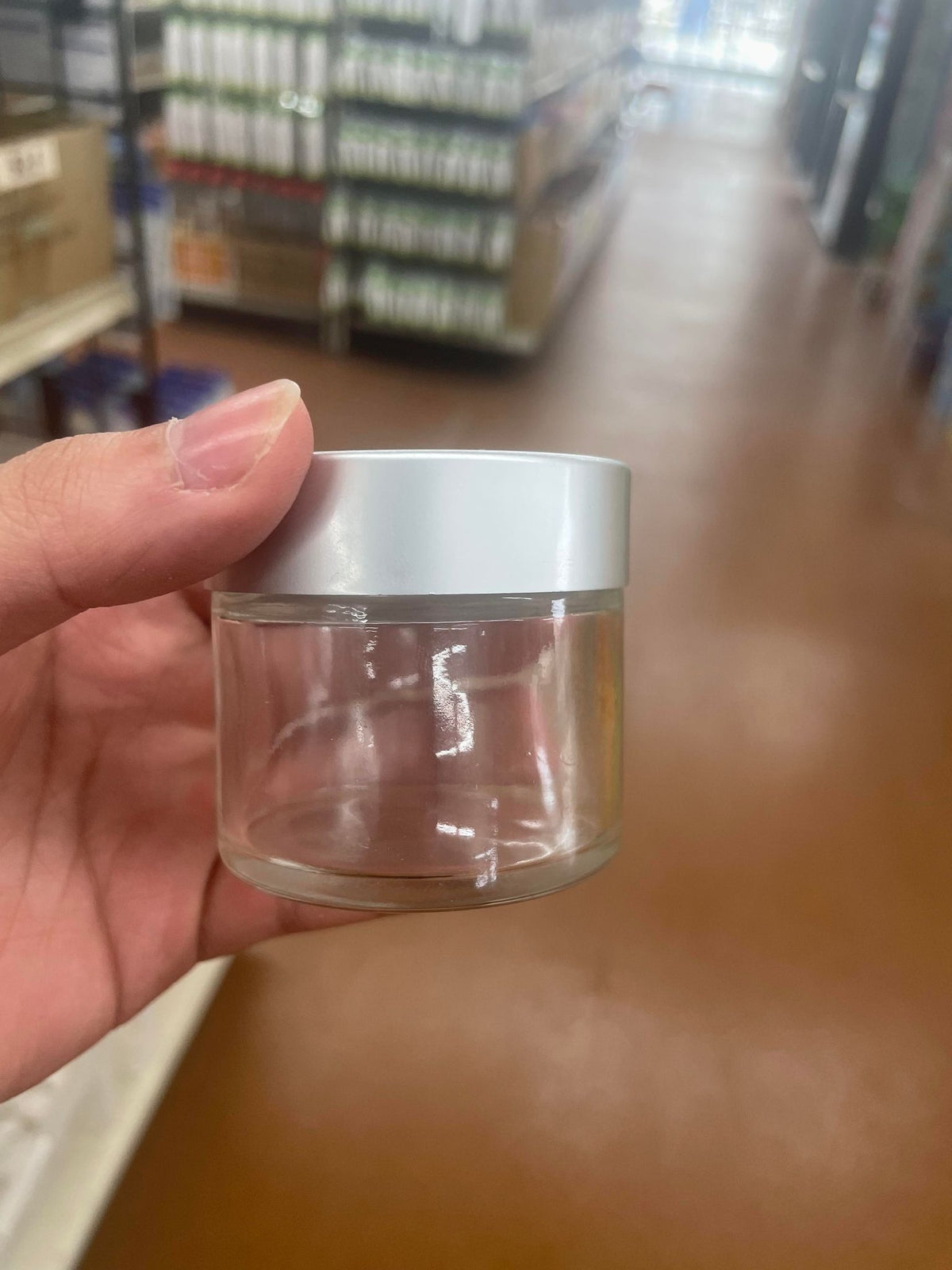 Empty Glass Liquid Cups & Powder Jars