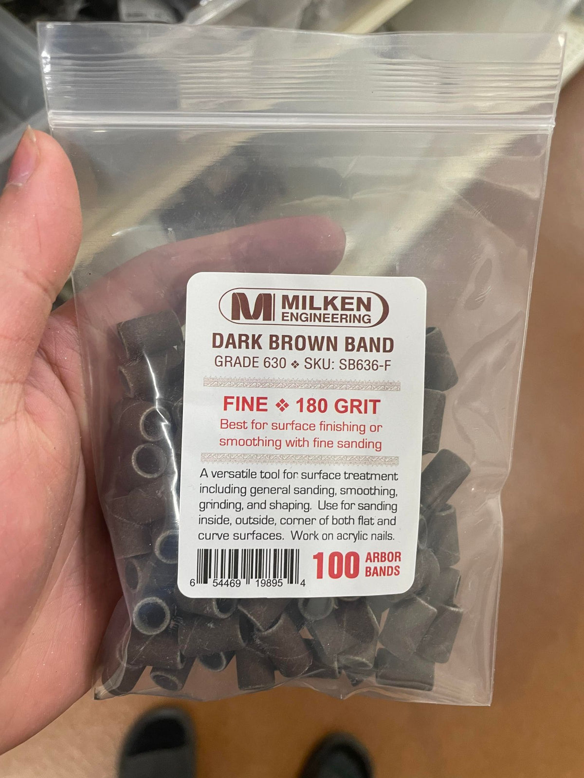 Nail Drill Sanding Bands - Grit & Pack Options