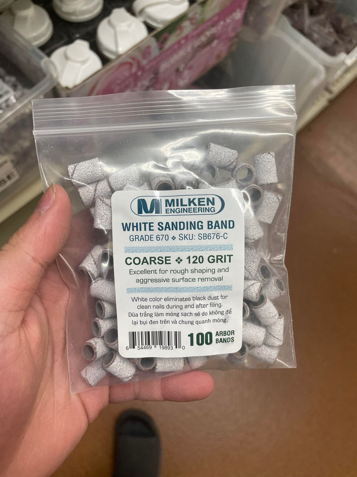 Nail Drill Sanding Bands - Grit & Pack Options