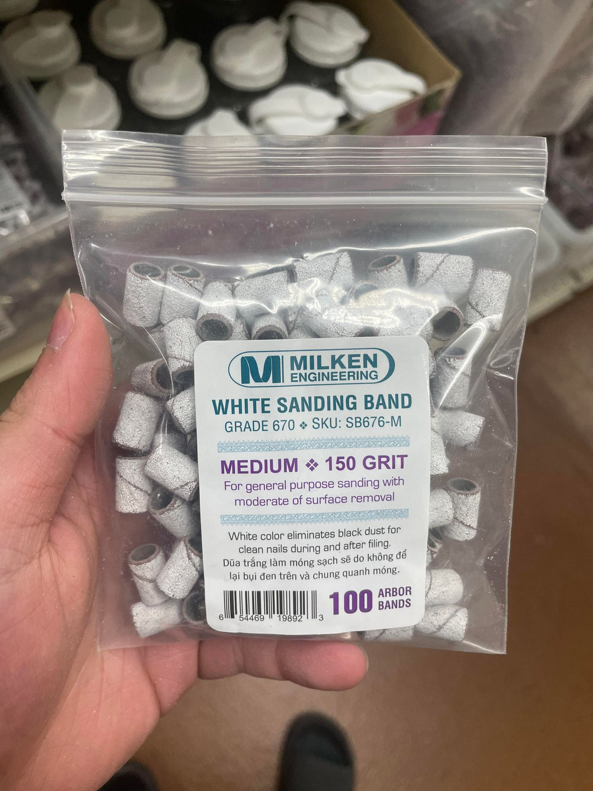 Nail Drill Sanding Bands - Grit & Pack Options