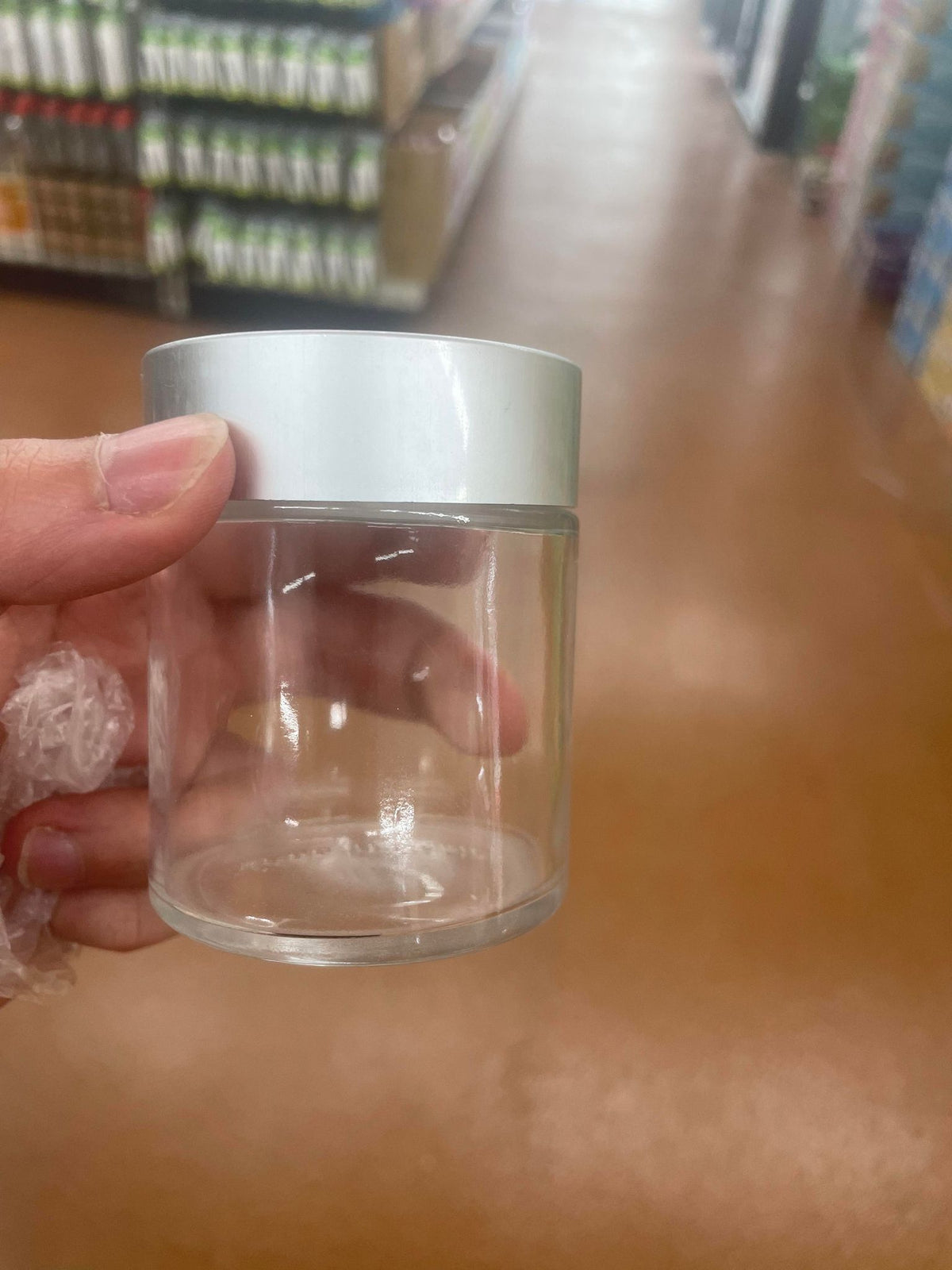 Empty Glass Liquid Cups & Powder Jars