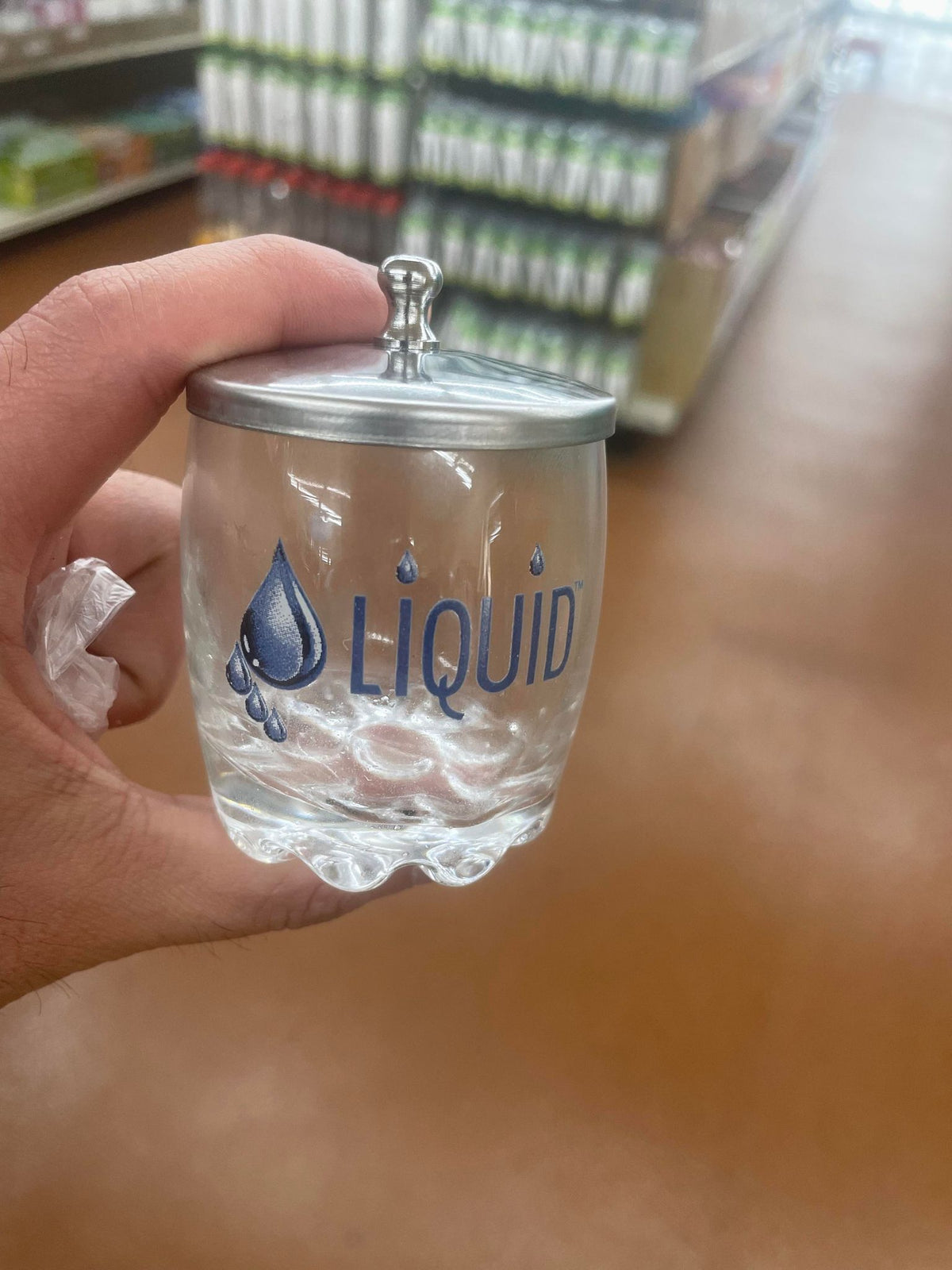 Empty Glass Liquid Cups & Powder Jars