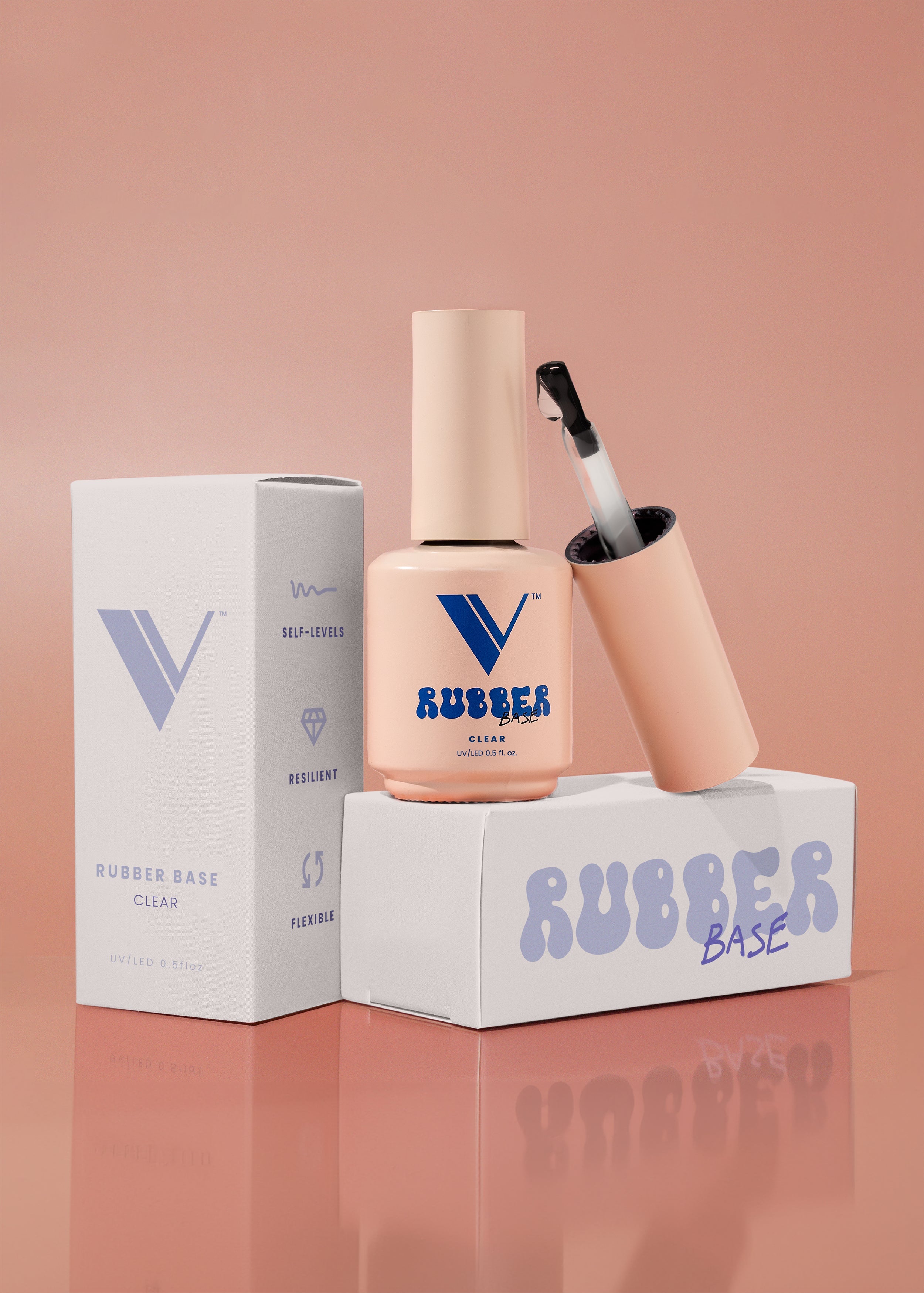 V Beauty Pure Rubber Base Gel - 24 Colors - #1 - Clear