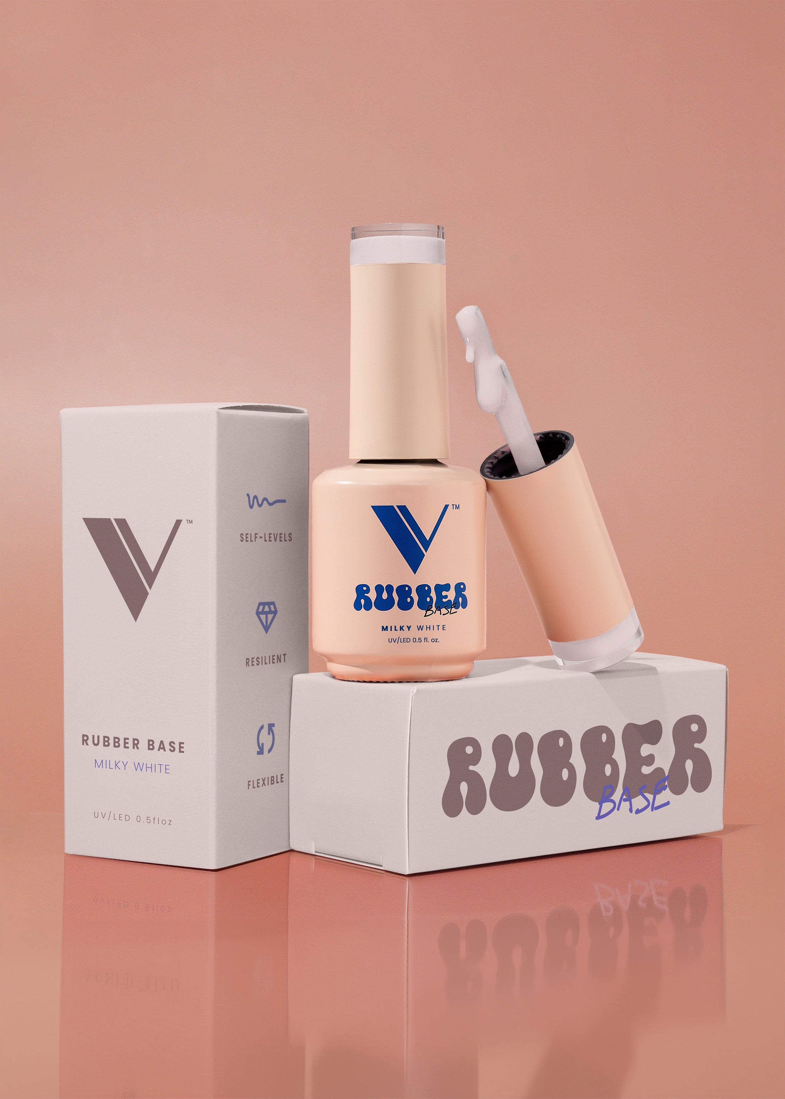 V Beauty Pure Rubber Base Gel - 24 Colors - #2 - Milky White
