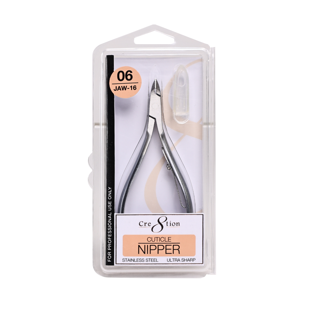 Cre8tion Stainless Steel Cuticle Nippers 06 - jaw #16 shown