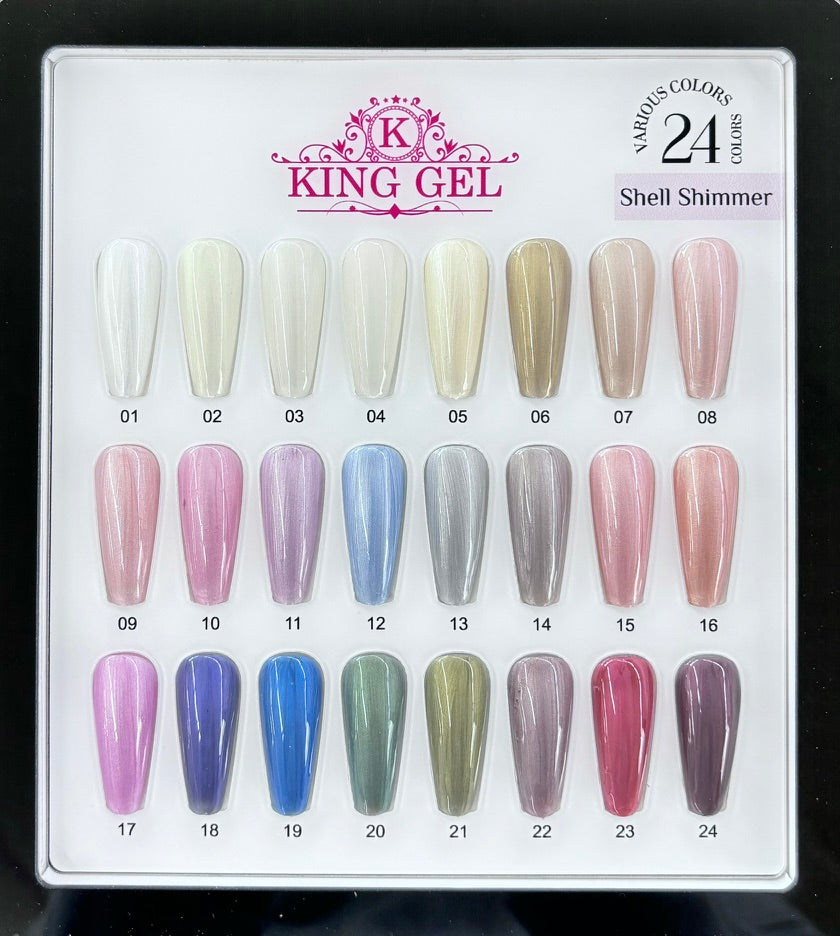24 colors Shell Shimmer Collection - KingGel