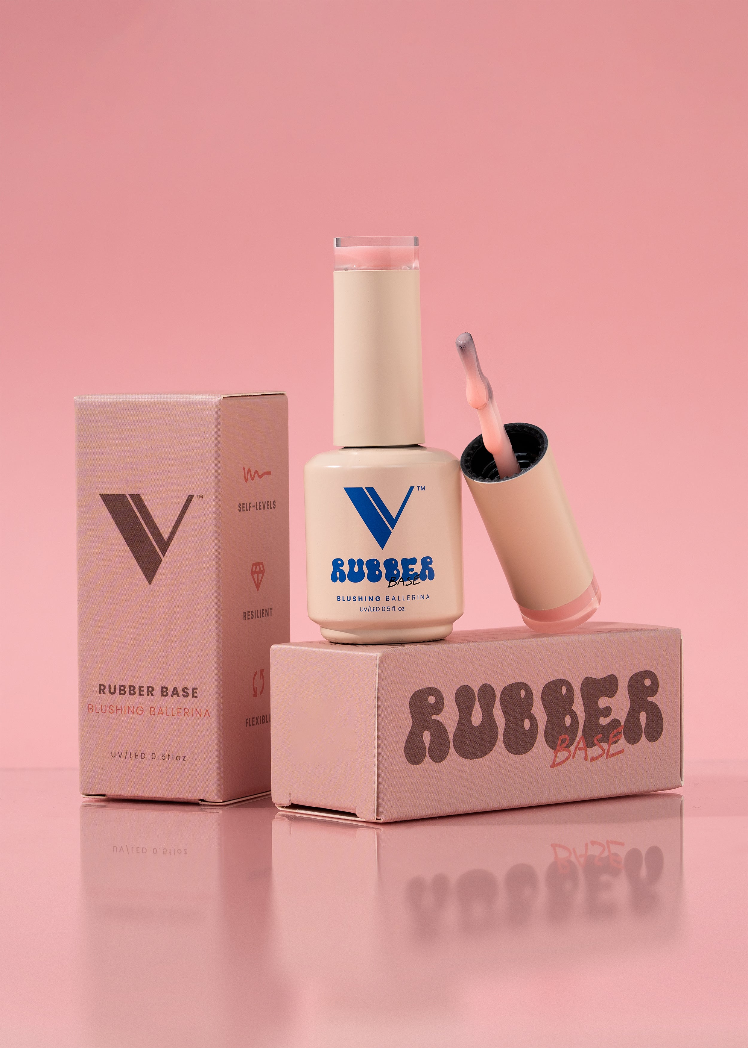 V Beauty Pure Rubber Base Gel - 24 Colors - #10 - Blushing Ballerina