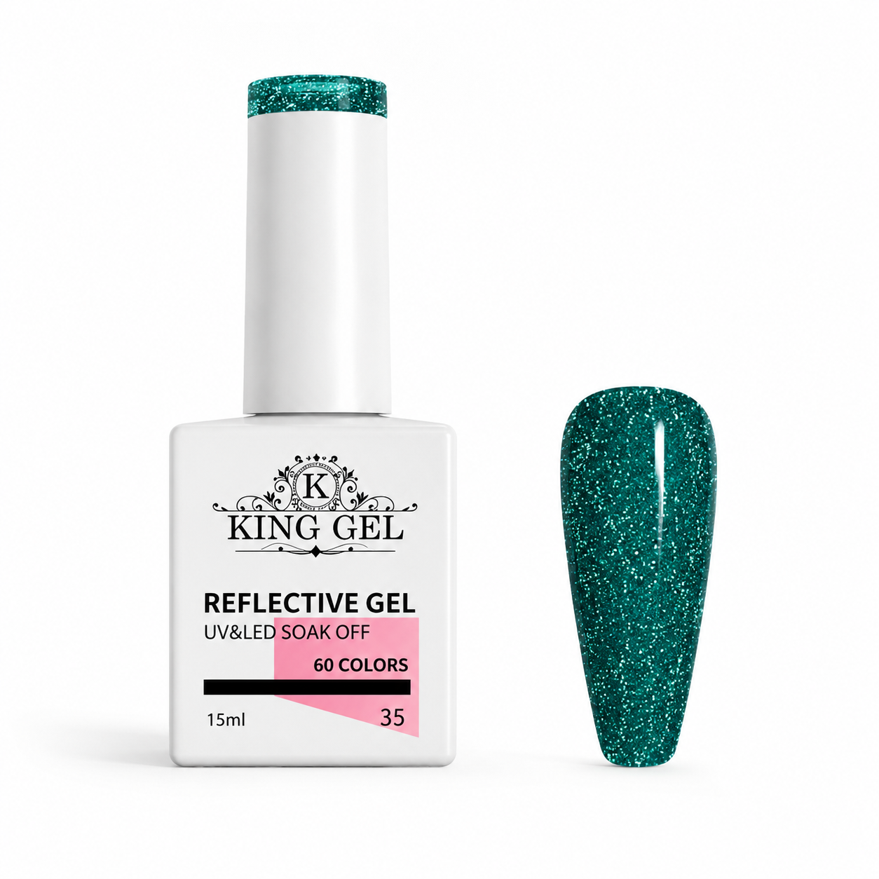 60 colors Reflective gel Collection - KingGel Brand