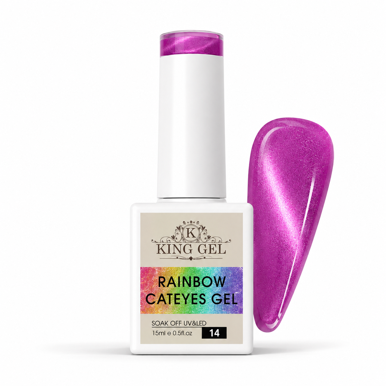 48 colors Rainbow Cateyes Collection - KingGel