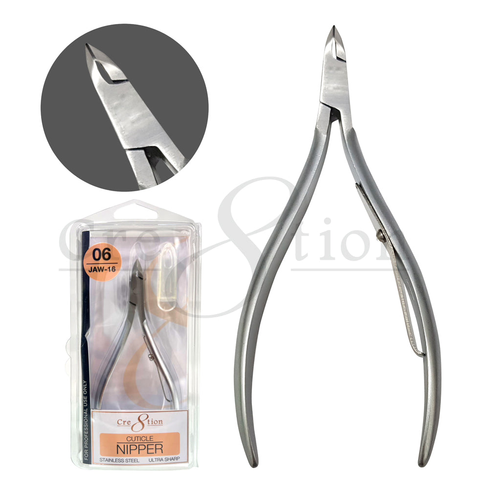 Cre8tion Stainless Steel Cuticle Nippers 06 - jaw #16 shown