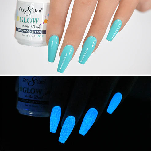 Cre8tion Glow in the Dark Soak Off Gel G01 - G24