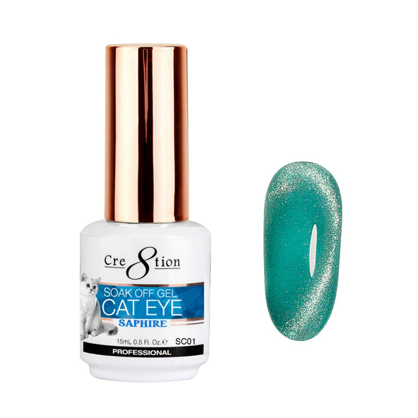 Cre8tion Saphire Cat Eye Gel 1 - 6