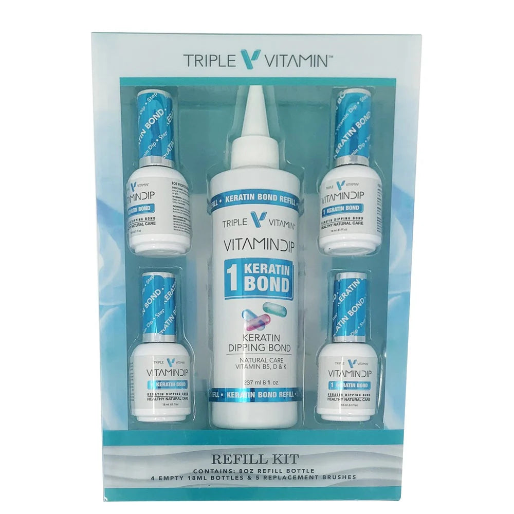 KingGel 8oz Dip Solution Refill #1, #2, #2, #4