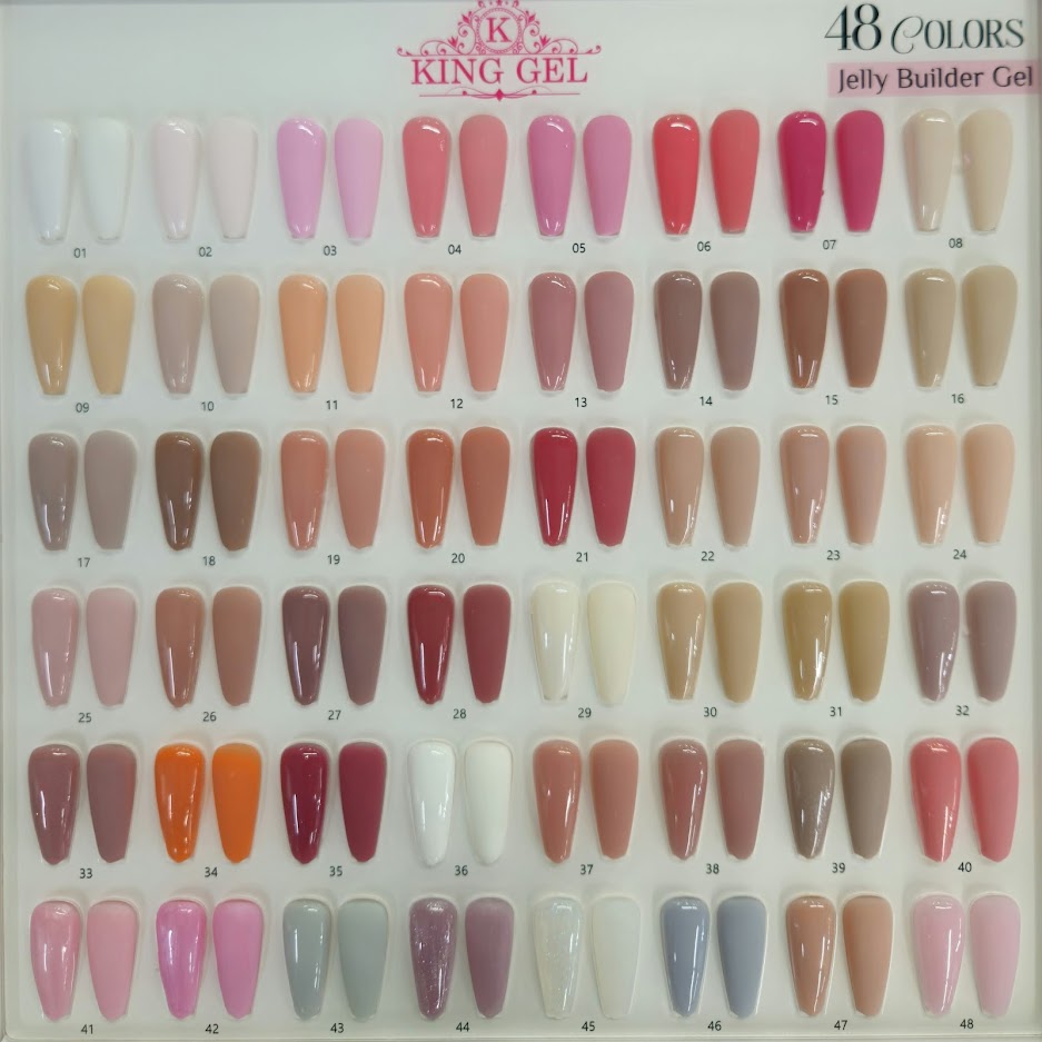 48 colors Jelly Builder Gel Collection - KingGel