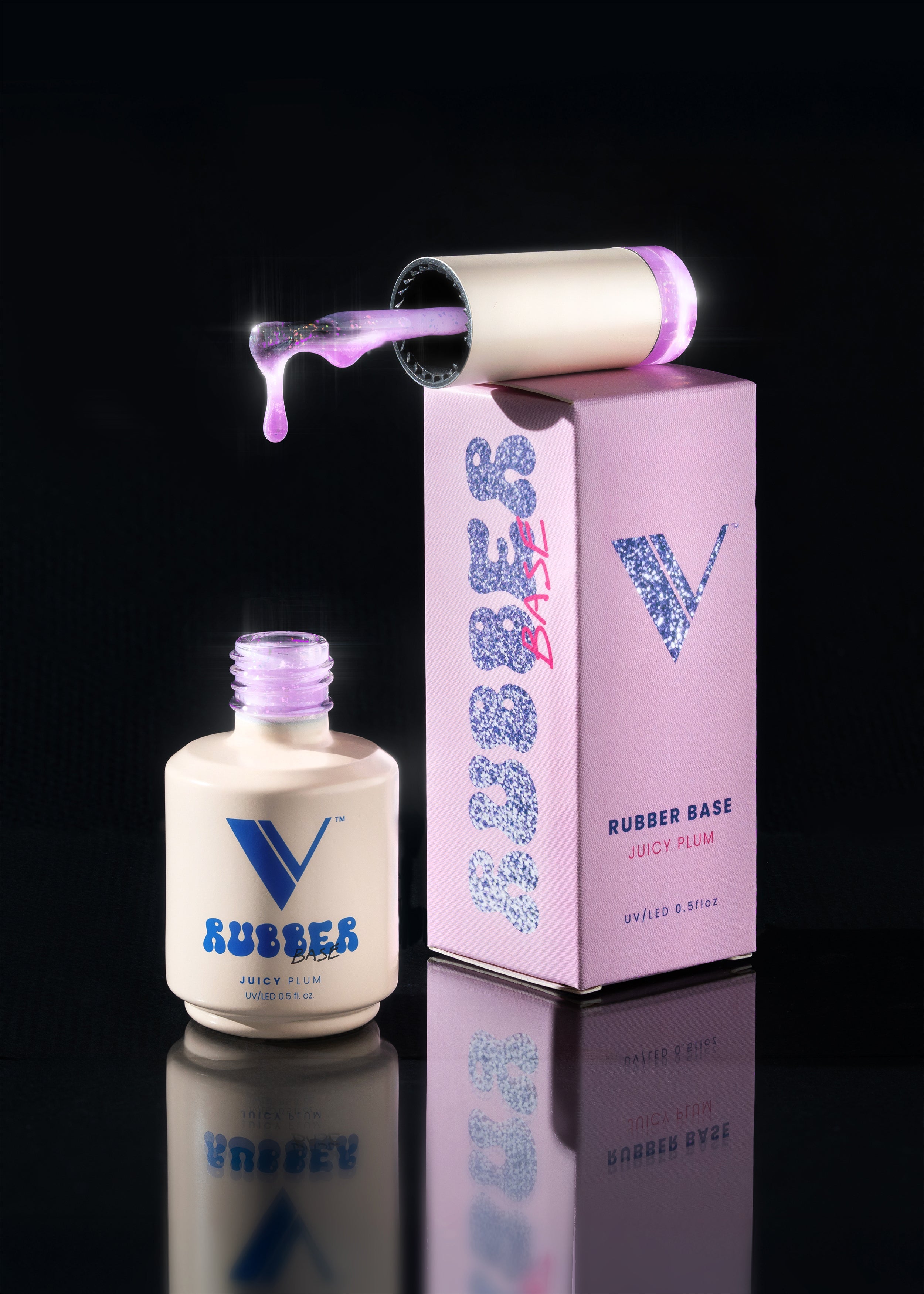 V Beauty Pure Rubber Base Gel - 24 Colors - #21 - Juicy Plum