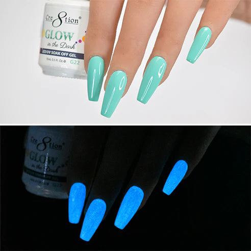 Cre8tion Glow in the Dark Soak Off Gel G01 - G24