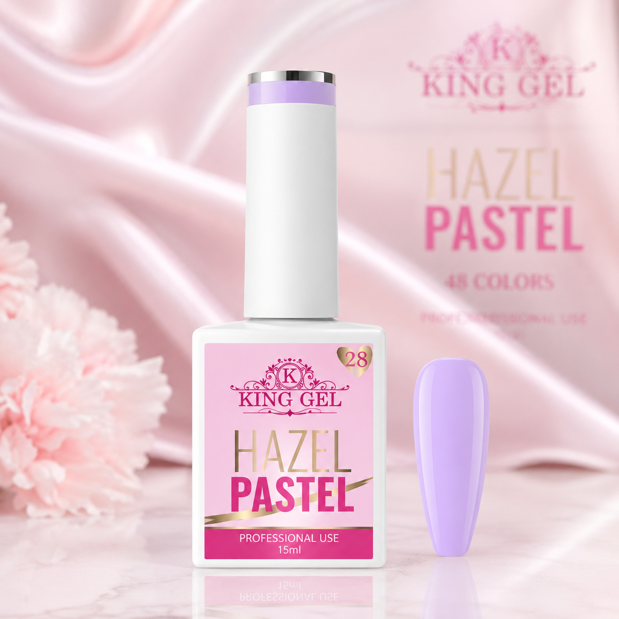 48 Gel Colors Hazel Pastel Collection - KingGel
