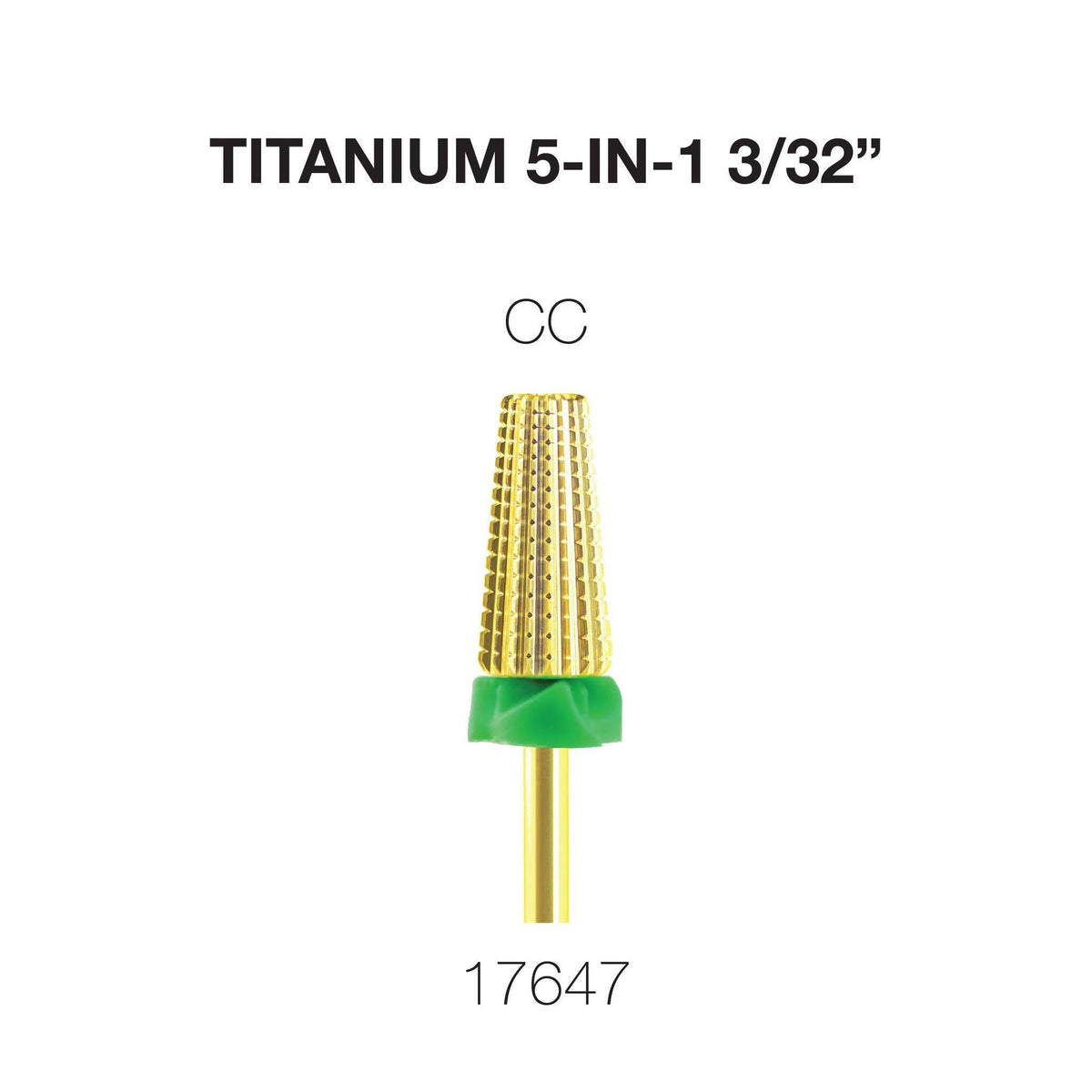 Cre8tion 5-in-1 Nail Filing Bit - Gold, CC