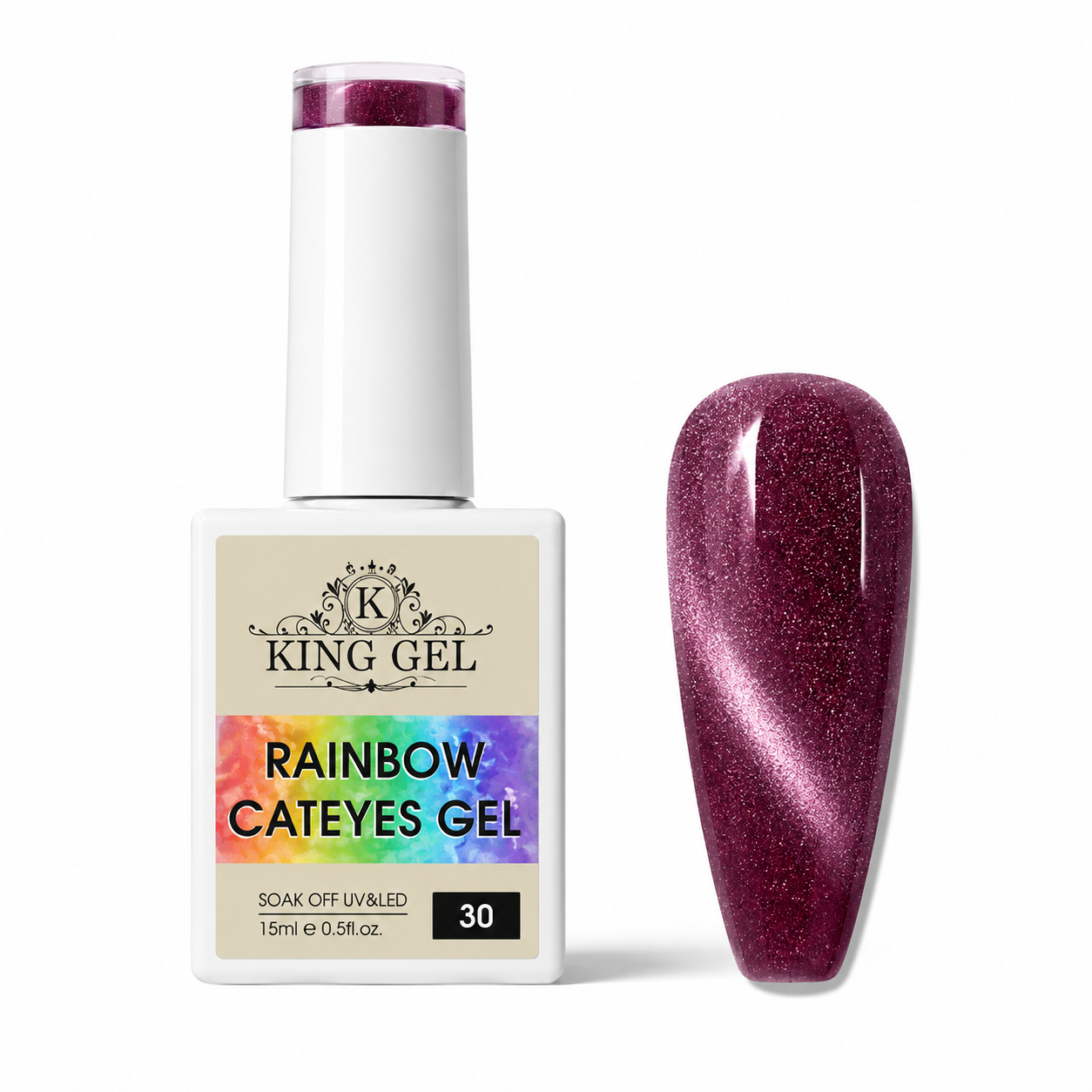 48 colors Rainbow Cateyes Collection - KingGel