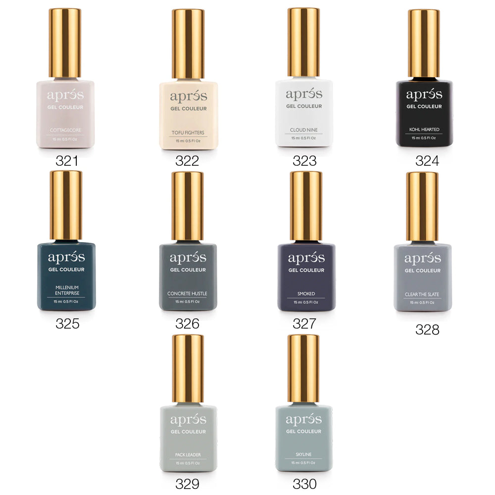 Apres - Gel Couleur (#321 - #330) - HEMA/TPO Free - Pack of 10 colors #321 - #330 at $14.50/pc