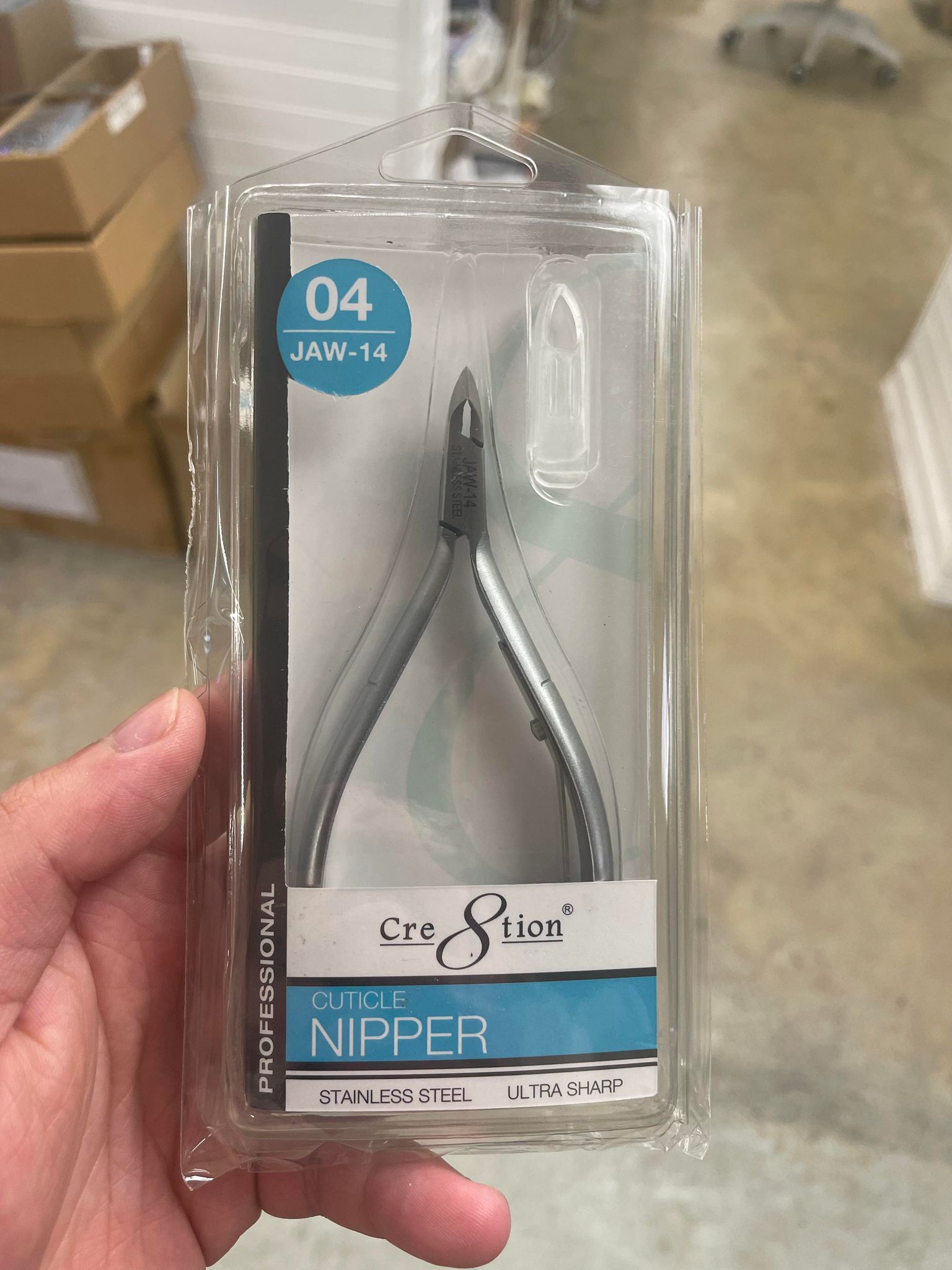 Cre8tion Hard Steel Cuticle Nipper - Jaw 14