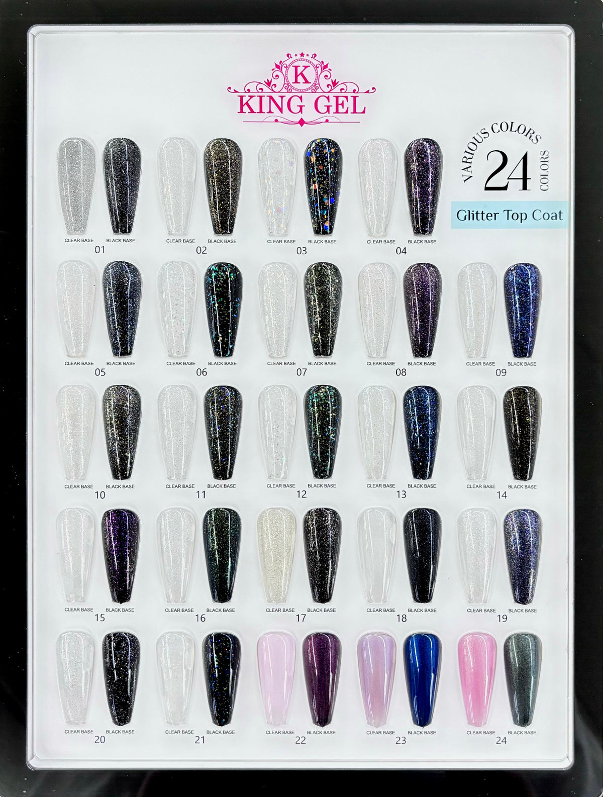 KingGel Glitter Top Coat collection 1