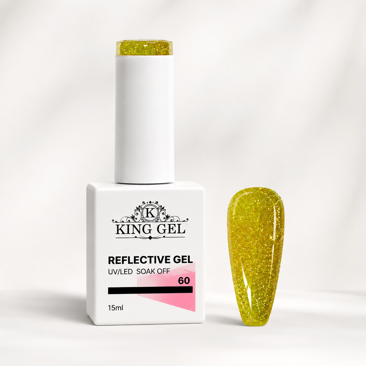 60 colors Reflective gel Collection - KingGel Brand