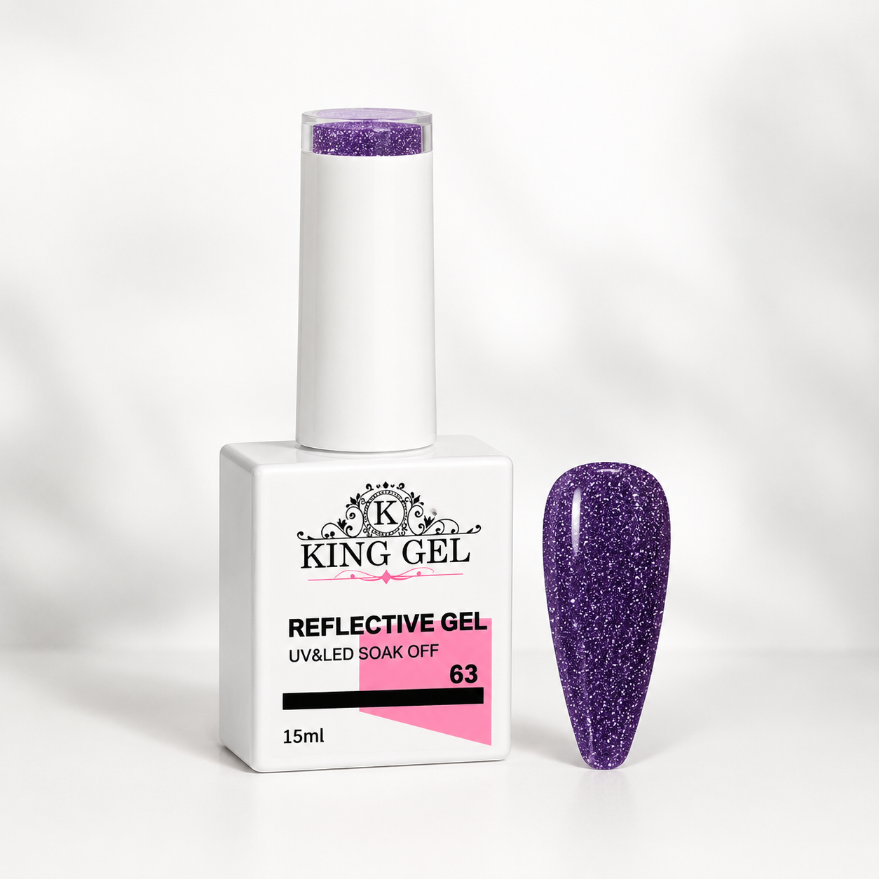 60 colors Reflective gel Collection - KingGel Brand
