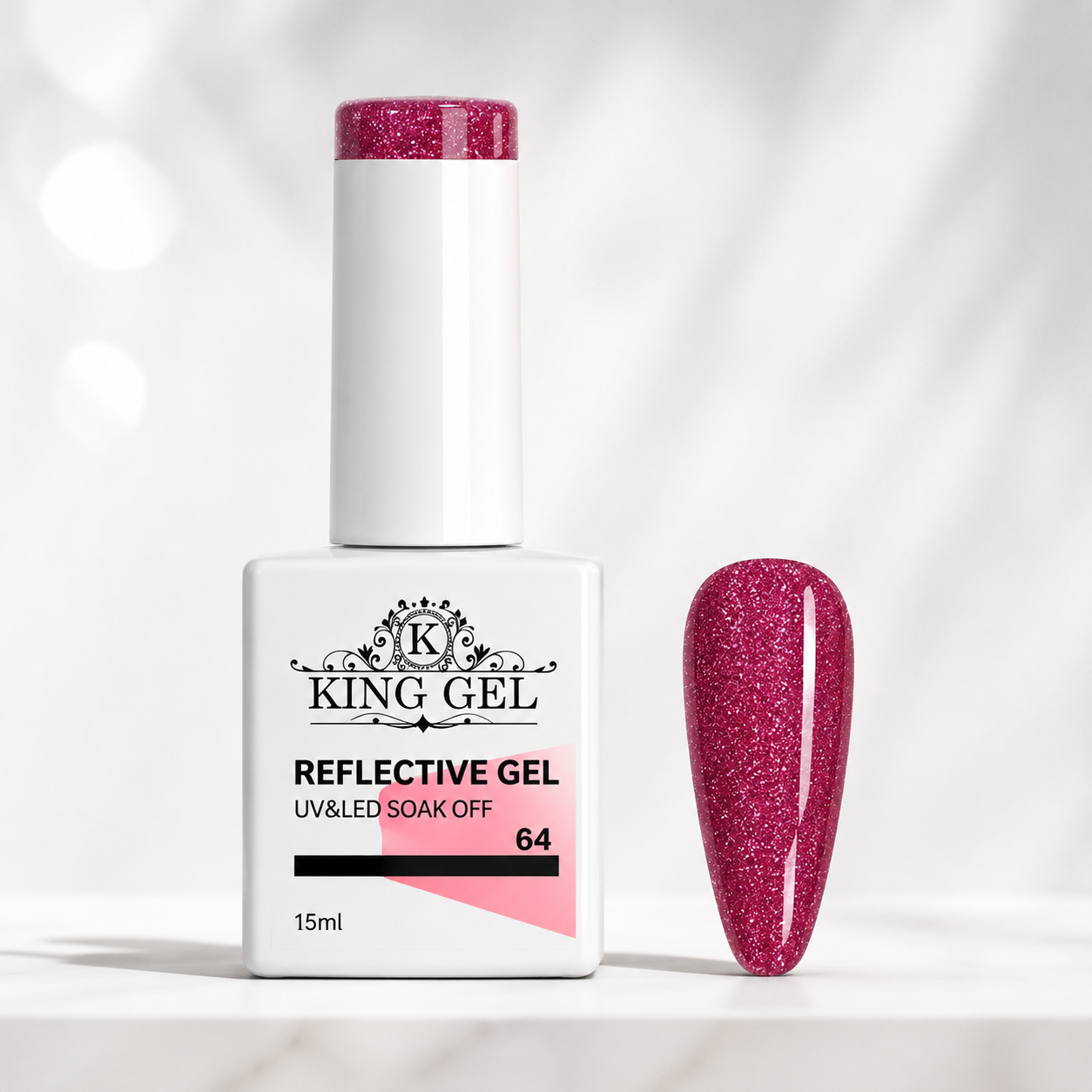 60 colors Reflective gel Collection - KingGel Brand