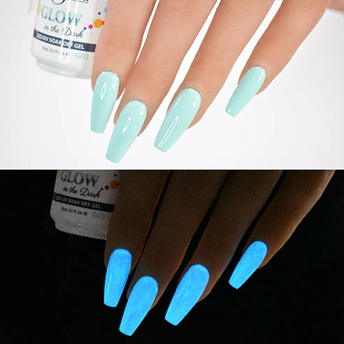 Cre8tion Glow in the Dark Soak Off Gel G01 - G24