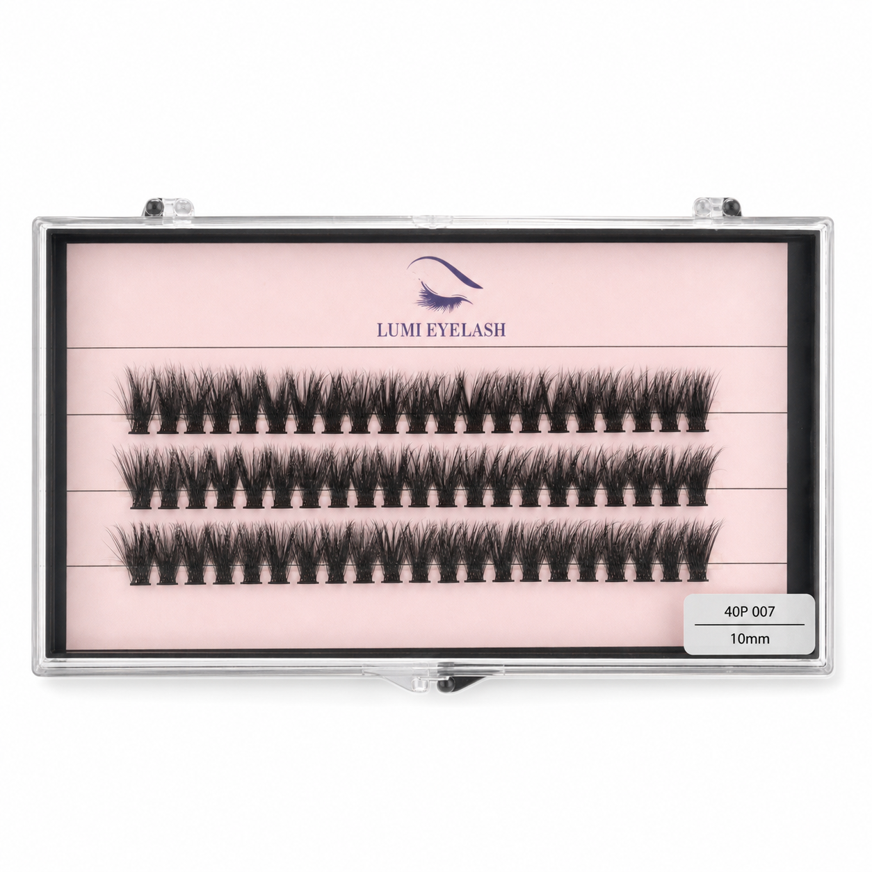 Lumi Eyelashes - 40P 007 - 10mm - horizontal logo-top product photo