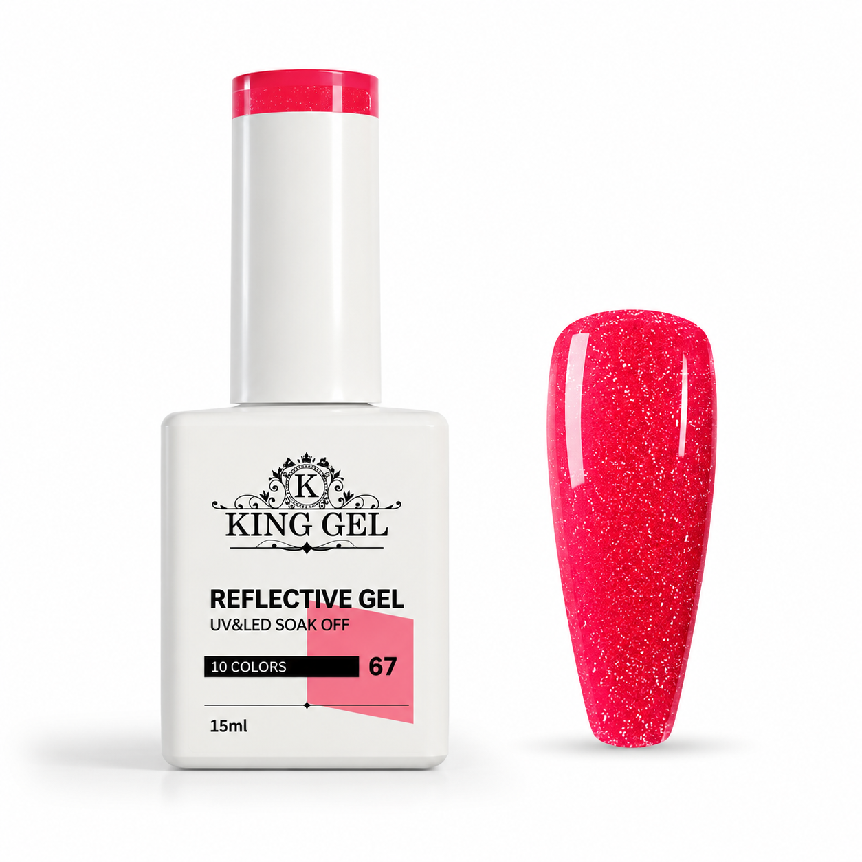 60 colors Reflective gel Collection - KingGel Brand