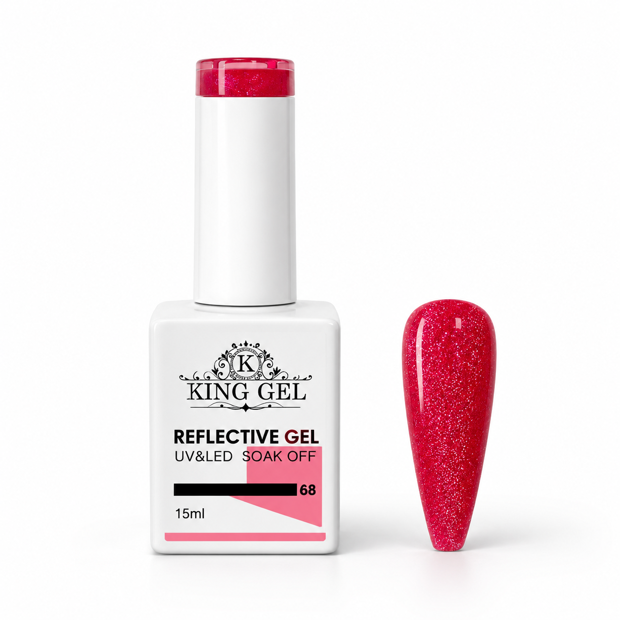 60 colors Reflective gel Collection - KingGel Brand