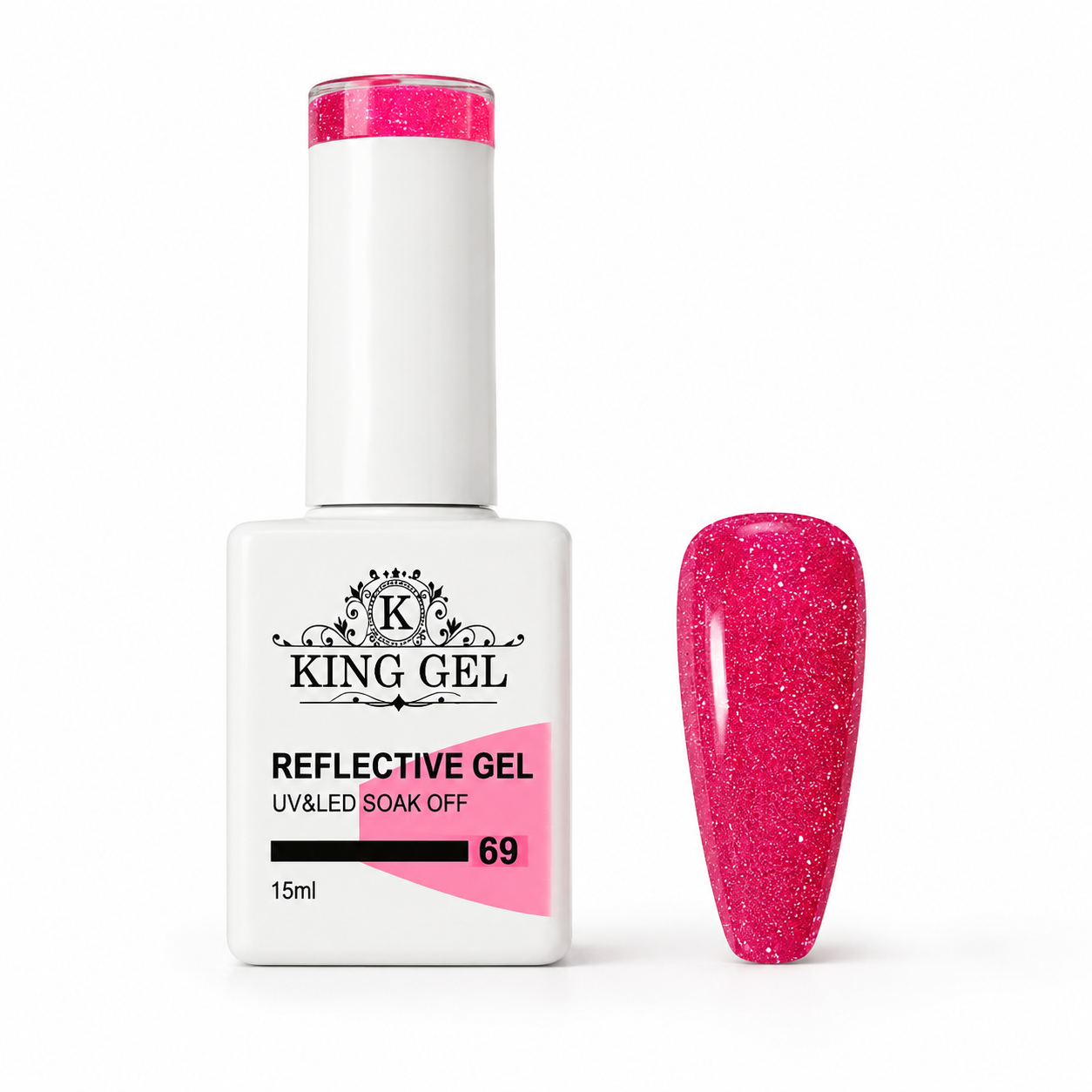 60 colors Reflective gel Collection - KingGel Brand