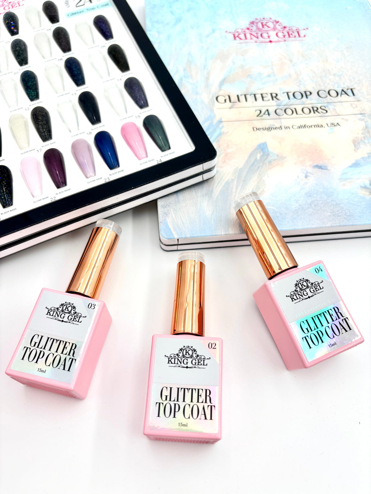 KingGel Glitter Top Coat collection 5