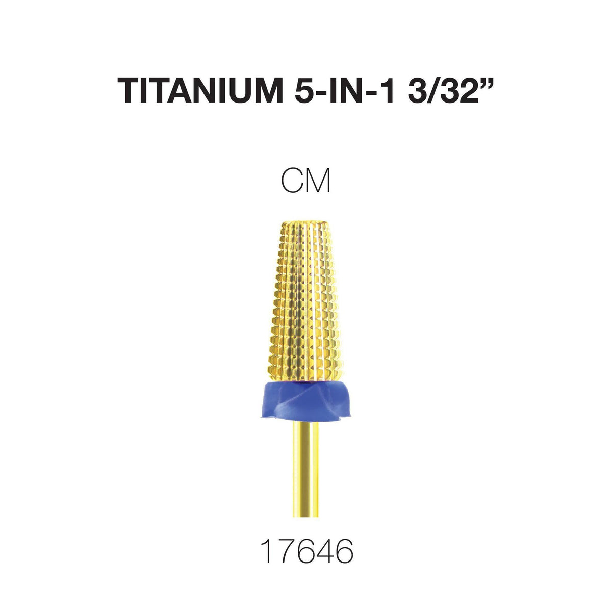 Cre8tion 5-in-1 Nail Filing Bit - Gold, CM