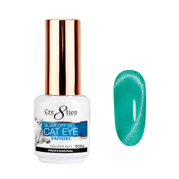 Cre8tion Saphire Cat Eye Gel 1 - 6