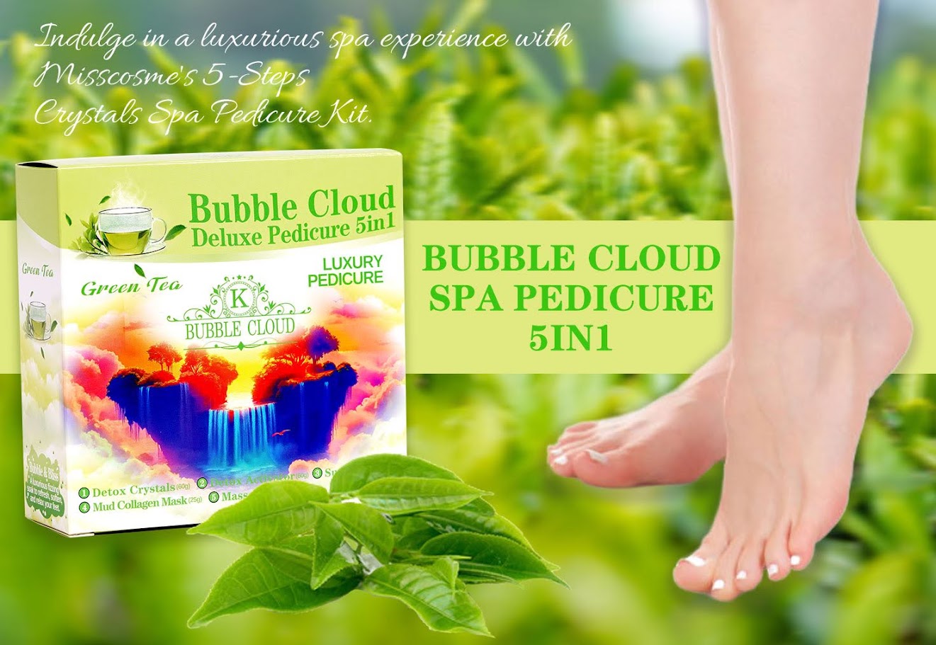 5in1 Bubble Cloud Deluxe Pedicure Spa - Bubble Cloud Surge